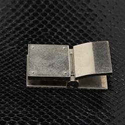 Pre Owned Celine Black Python Medium Classic Box Shoulder Bag