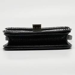 Pre Owned Celine Black Python Medium Classic Box Shoulder Bag