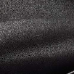 Pre Owned Celine Black/Grey Canvas and Leather Diamond Shoulder Bag