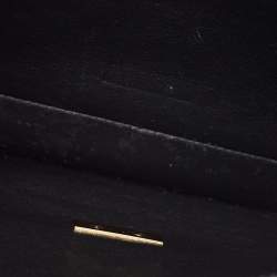 Pre Owned Celine Black/Grey Canvas and Leather Diamond Shoulder Bag