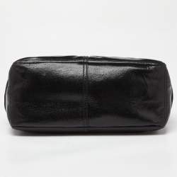 Pre Owned Celine Black Quilted Glossy Leather Boogie Tote