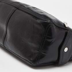 Pre Owned Celine Black Quilted Glossy Leather Boogie Tote