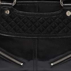 Pre Owned Celine Black Quilted Glossy Leather Boogie Tote