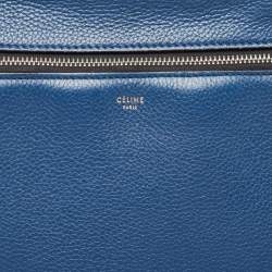 مملوكة مسبقًا Celine Blue Leather Medium Edge Top Handle Bag