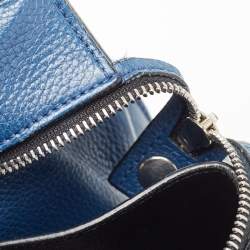 مملوكة مسبقًا Celine Blue Leather Medium Edge Top Handle Bag