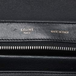 Pre Owned Celine Tri Color Leather and Suede Small Trapeze Top Handle Bag