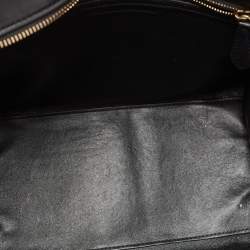 Pre Owned Celine Tricolor Leather and Suede Mini Luggage Tote