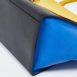 Celine Tri Color Leather Medium Trapeze Bag