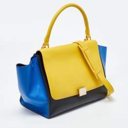 Celine Tri Color Leather Medium Trapeze Bag
