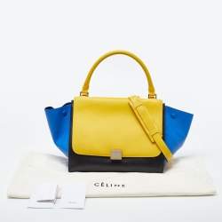 Celine Tri Color Leather Medium Trapeze Bag