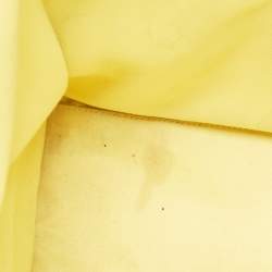 Pre Owned Celine Yellow Leather Mini Luggage Tote