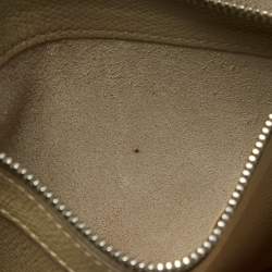 Pre Owned Celine Beige/Orange Leather Small Vertical Cabas Tote