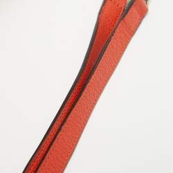 Pre Owned Céline Red Leather Nano Luggage Tote