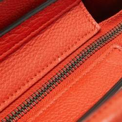 Pre Owned Céline Red Leather Nano Luggage Tote