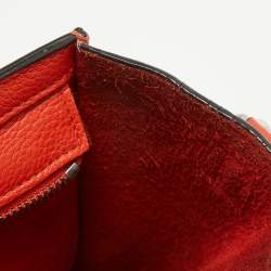 Pre Owned Céline Red Leather Nano Luggage Tote