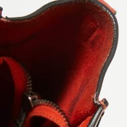 Pre Owned Céline Red Leather Nano Luggage Tote