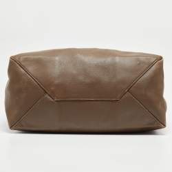 Pre Owned Celine Blue/Brown Leather Horizontal Cabas Tote