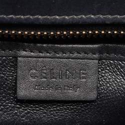 Pre Owned Céline Multicolor Nubuck and Leather Nano Luggage Tote