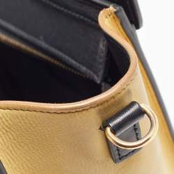 Pre Owned Céline Multicolor Nubuck and Leather Nano Luggage Tote