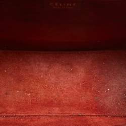 مملوكة مسبقًا Céline Red Leather Nano Luggage Tote