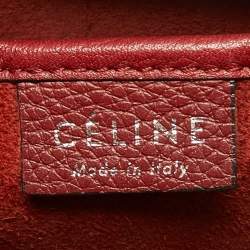 مملوكة مسبقًا Céline Red Leather Nano Luggage Tote