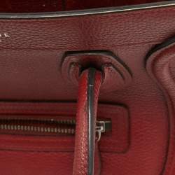 مملوكة مسبقًا Céline Red Leather Nano Luggage Tote