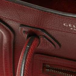 مملوكة مسبقًا Céline Red Leather Nano Luggage Tote