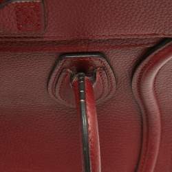 مملوكة مسبقًا Céline Red Leather Nano Luggage Tote
