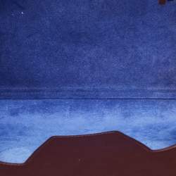 Pre Owned Celine Burgundy Leather Small Tie Tote