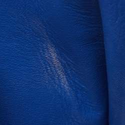 Pre Owned Celine Blue Python Medium Classic Box Bag