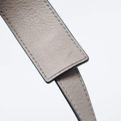 Pre Owned Celine Grey Leather and Suede Medium Trapeze Bag