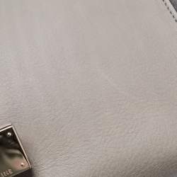 Pre Owned Celine Grey Leather and Suede Medium Trapeze Bag