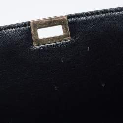 Pre Owned Celine Grey Leather and Suede Medium Trapeze Bag