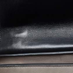 Pre Owned Celine Grey Leather and Suede Medium Trapeze Bag