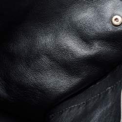 Pre Owned Celine Grey Leather and Suede Medium Trapeze Bag