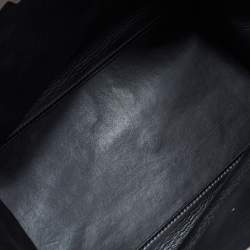 Pre Owned Celine Grey Leather and Suede Medium Trapeze Bag