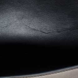 Pre Owned Celine Grey Leather and Suede Medium Trapeze Bag