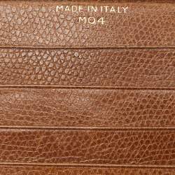 Pre Owned Celine Brown Leather Cheque Book Holder