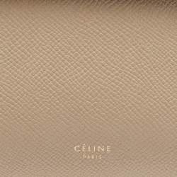 Pre Owned Celine Beige Leather Mini Belt Top Handle Bag
