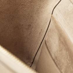 Pre Owned Celine Beige Leather Mini Belt Top Handle Bag