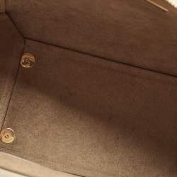 Pre Owned Celine Beige Leather Mini Belt Top Handle Bag