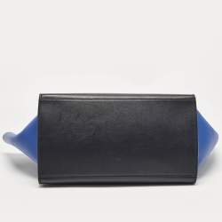 Pre Owned Celine Tri Color Leather Medium Trapeze Bag