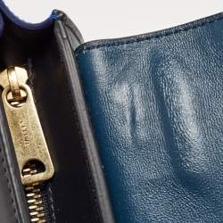 حقيبة سيلين ترابيز سويدي وجلد ثلاثي اللون متوسطة