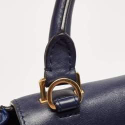 Pre Owned Celine Tri Color Leather Medium Trapeze Bag