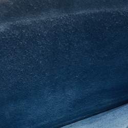 Pre Owned Celine Blue Leather Small Tri-Fold Tote