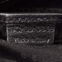 Pre Owned Celine Black/Brown Leopard Print Calf Hair and  Leather Boogie Satchel