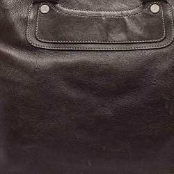 Pre Owned Celine Dark Brown Leather Boogie Tote