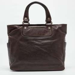 Pre Owned Celine Dark Brown Leather Boogie Tote