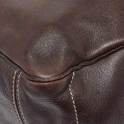 Pre Owned Celine Dark Brown Leather Boogie Tote