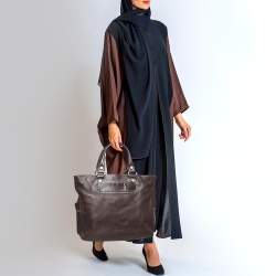 Pre Owned Celine Dark Brown Leather Boogie Tote